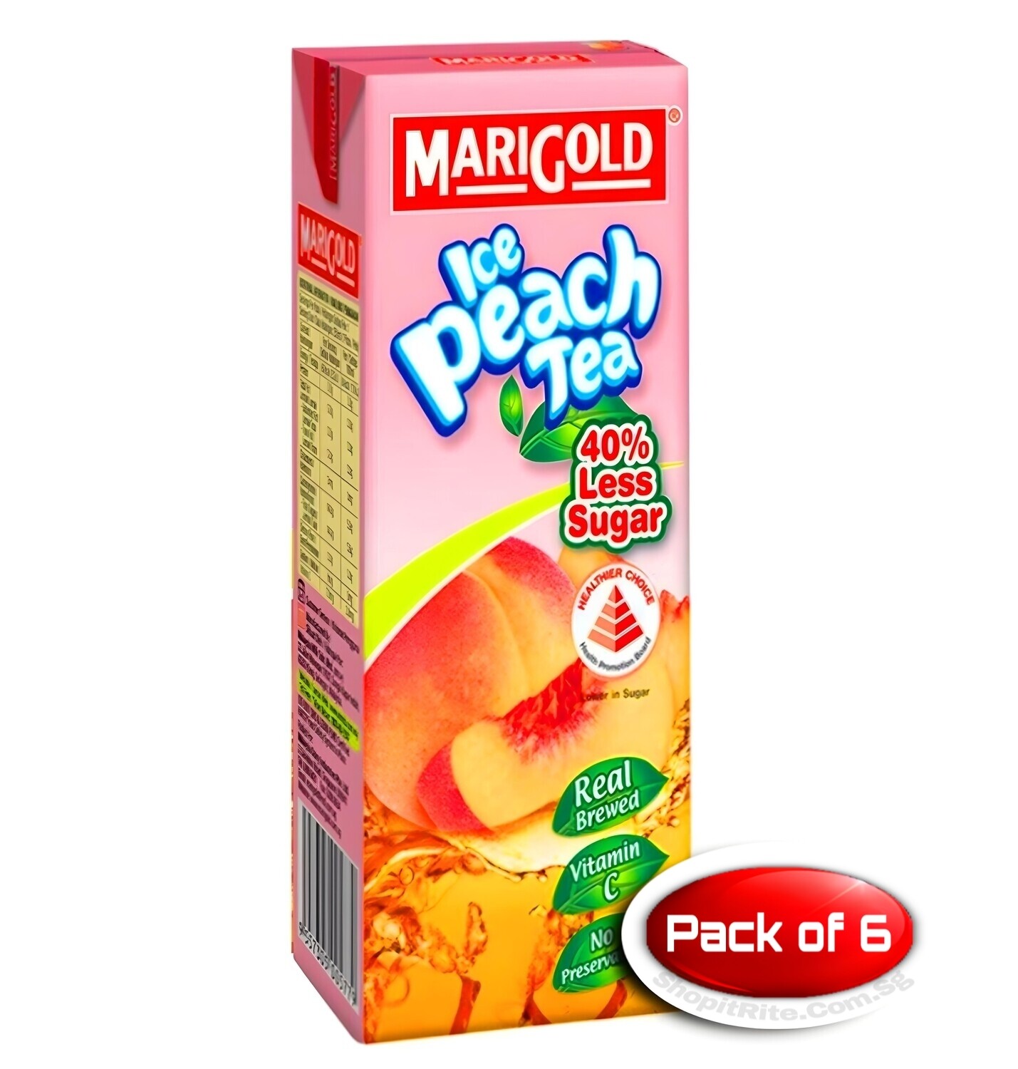 Marigold Ice Peach Tea 250mL 6 Pack