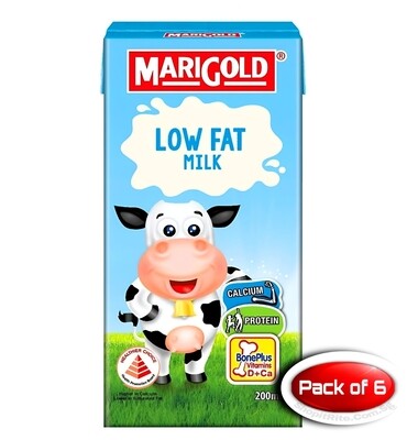 MARIGOLD  Low Fat UHT MILK 200mL 6 Pack