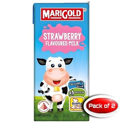 MARIGOLD Strawberry Milk 1L 2 Pack