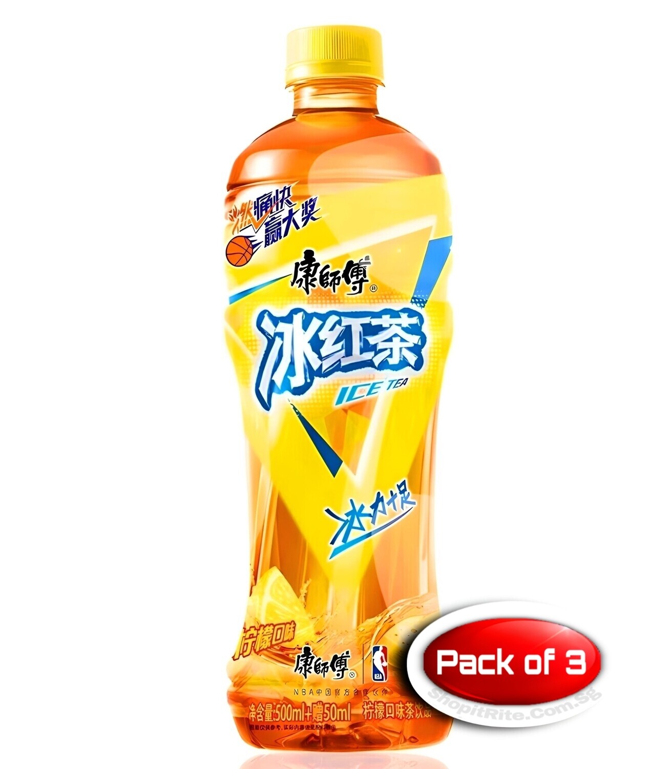 Master Kong Kang shi fu Lemon Ice Tea 500mL 3 Bottles