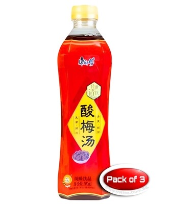 Master Kong Kang Shi Fu Sour Plum Soup Ice Tea 500mL 3 Bottles