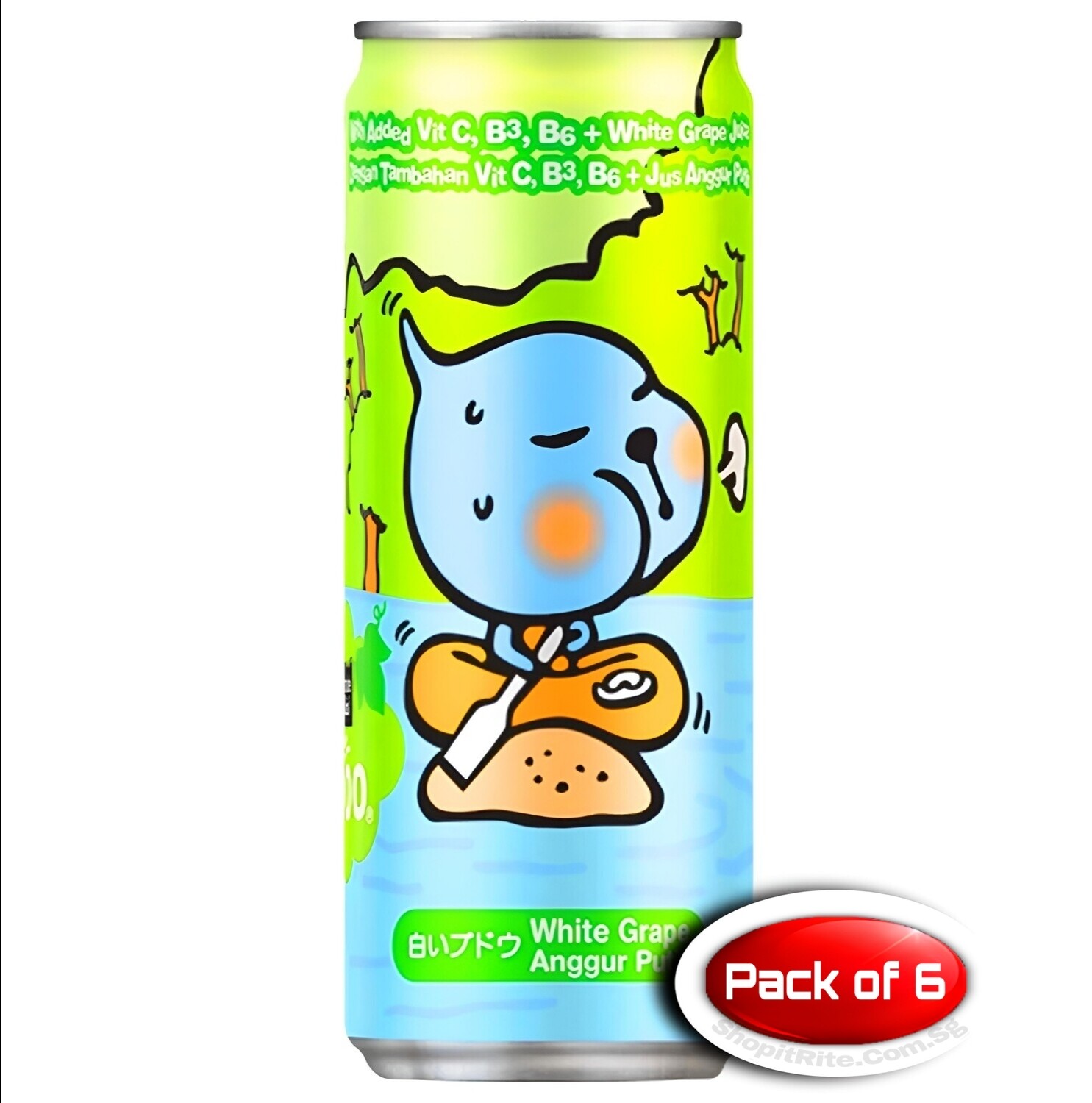 Minute Maid Qoo White Grape 300mL 6 Cans