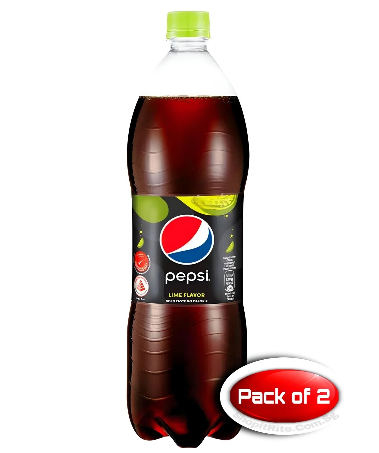 Pepsi Black Lime 1.5L 2 Bottles