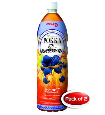 Pokka BlueBerry Ice Tea 1.5L 2 Bottles