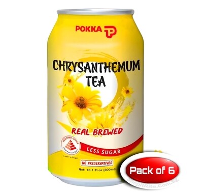 Pokka Chrysanthemum Tea 300mL 6 Cans