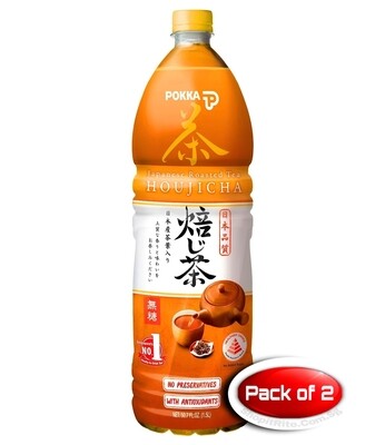 Pokka Houjicha Tea 1.5l 2 Bottles