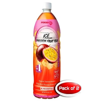 Pokka Ice Passionfruit Tea 1.5L 2 Bottles
