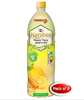 Pokka Natsbee Honey Yuzu 1.5L 2 Bottles