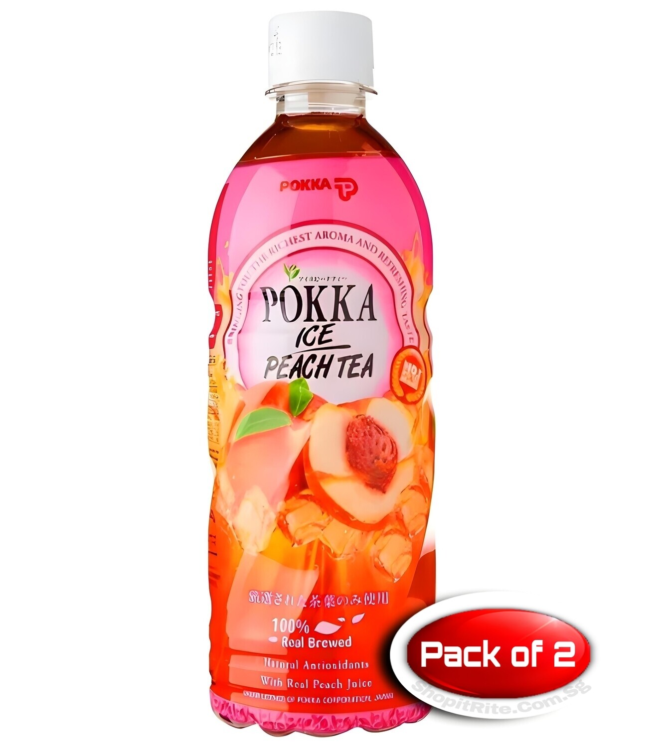 Pokka Peach Ice Tea 500ml 3 Bottles