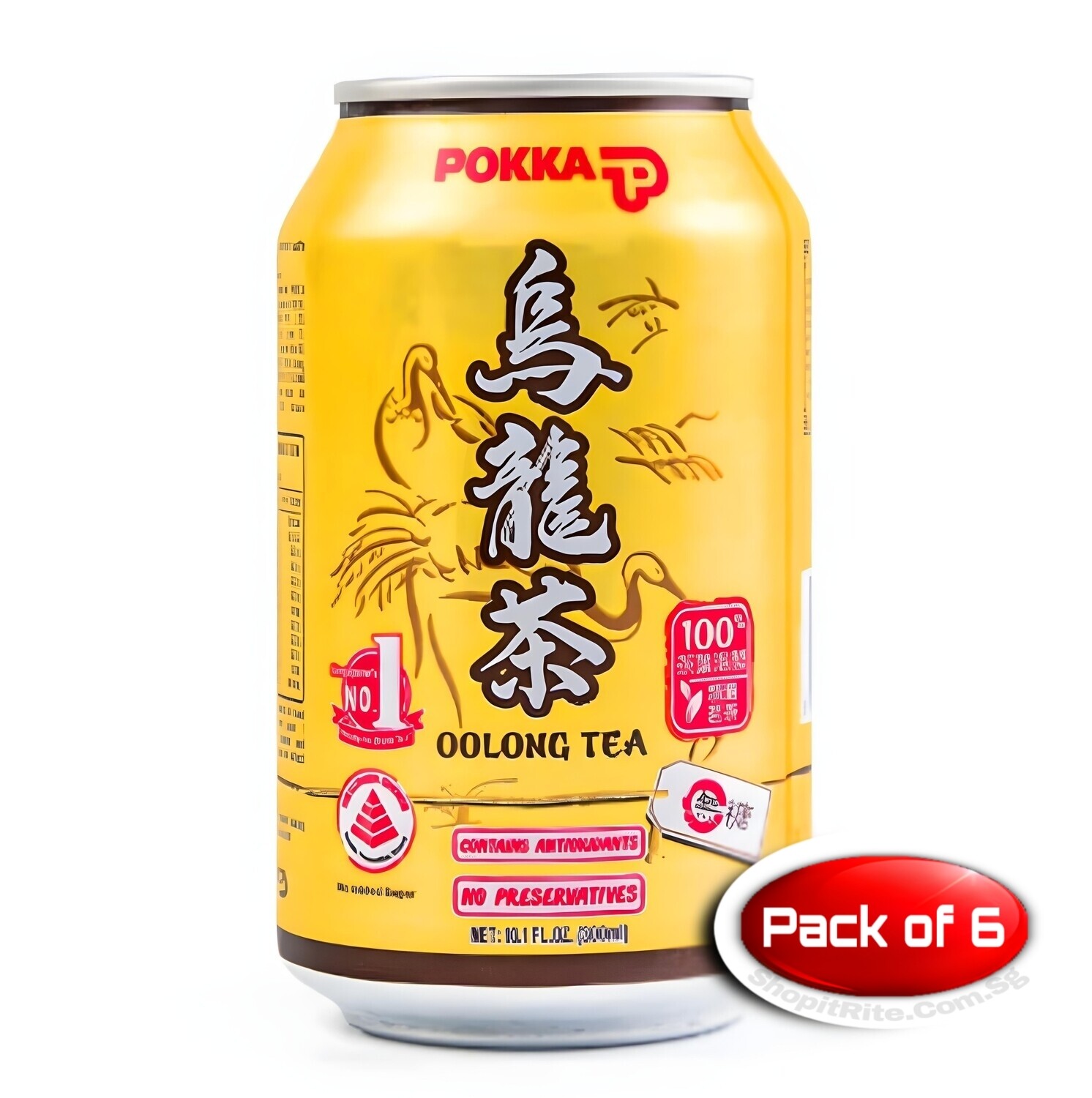 Pokka Oolong Tea 300mL 6 Cans