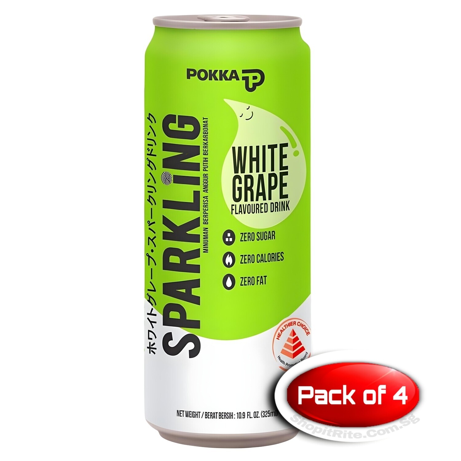 Pokka Sparkling Grape 325ml 4 Cans