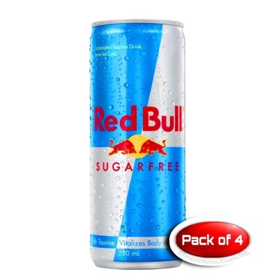 RED BULL SUGAR FREE 250ML 4 Cans
