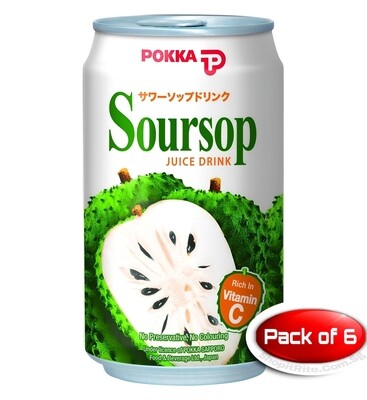 Pokka Soursop Juice 300mL 6 Cans