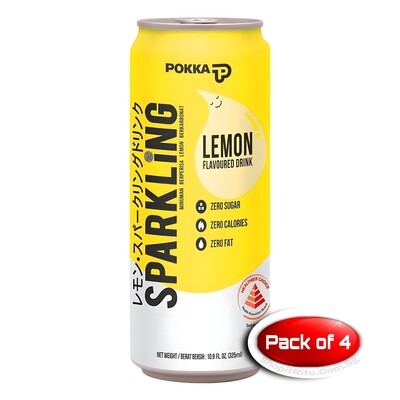 Pokka Sparkling Lemon 325mL 4 Cans