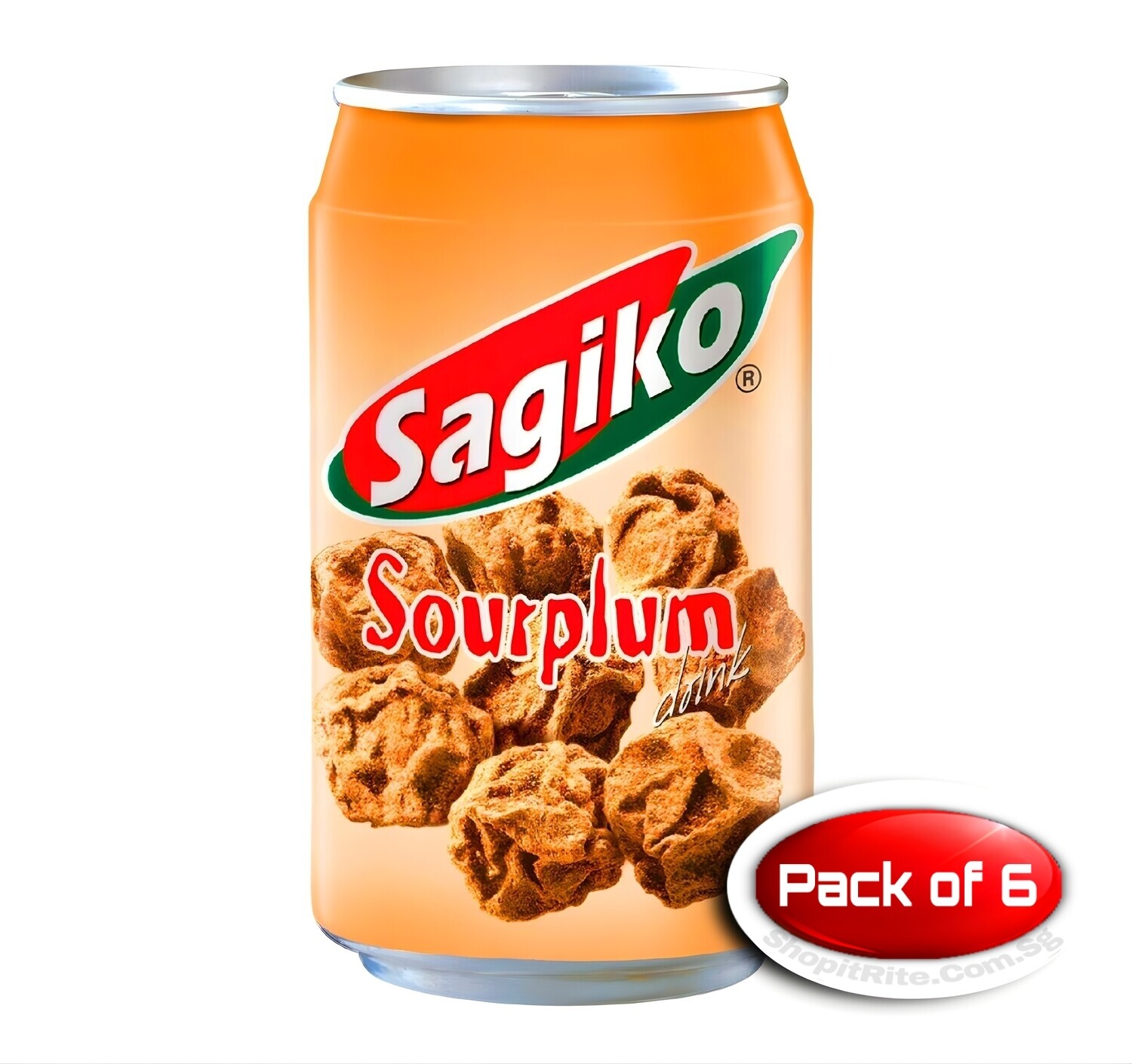 Sagiko Sour Plum Juice 320mL 6 Cans