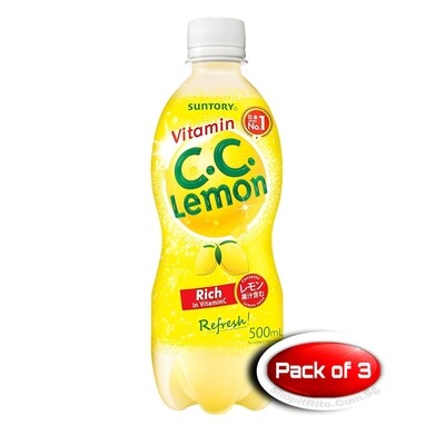 Suntory C.C Lemon 500mL 3 Bottles