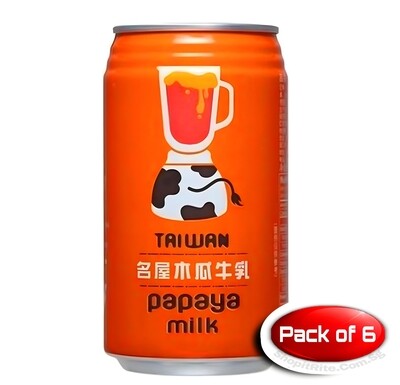 Taiwan Papaya Milk 340mL 6 Cans