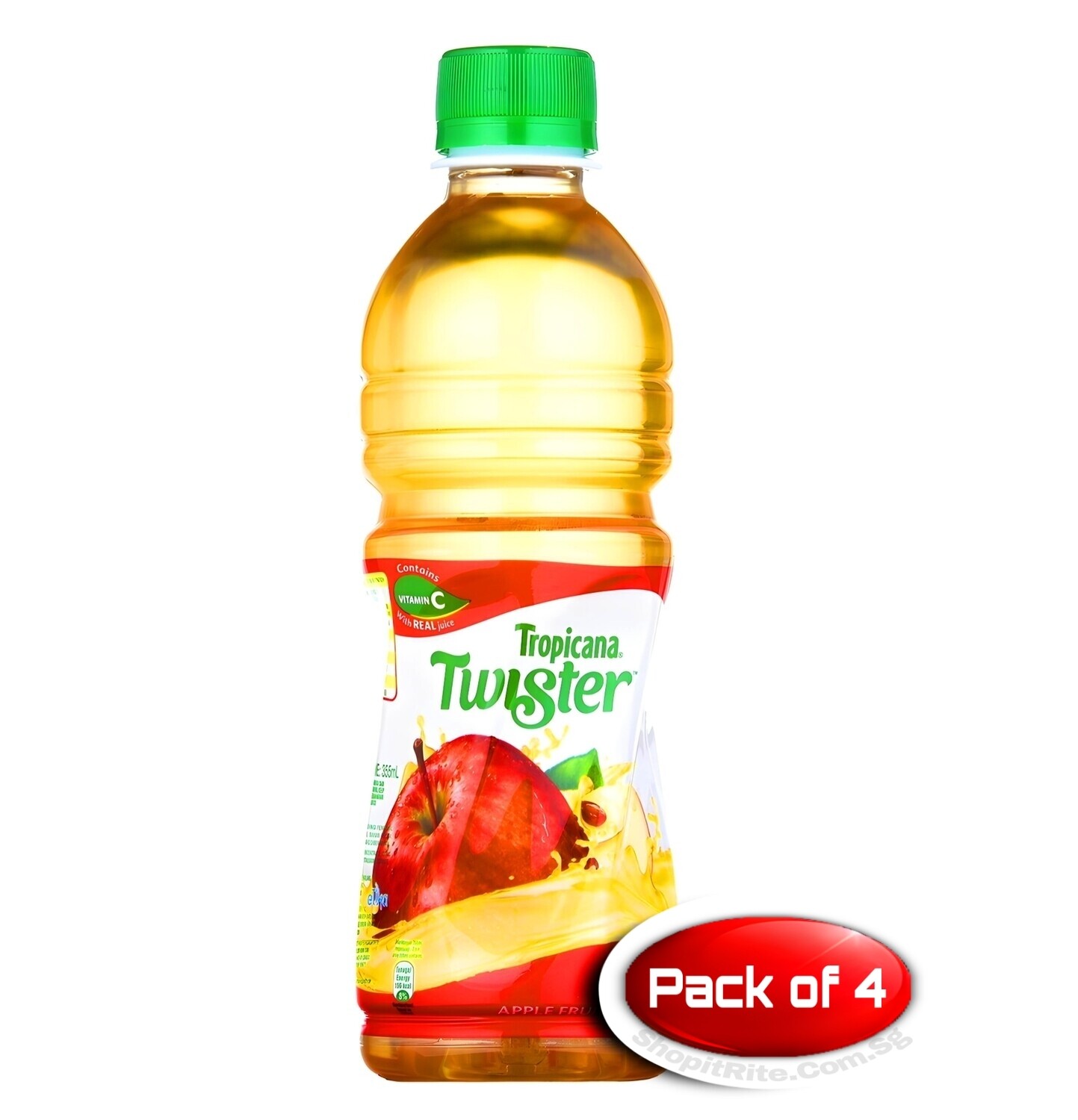 Tropicana Twister Apple Fruit 335ml 4 Bottles