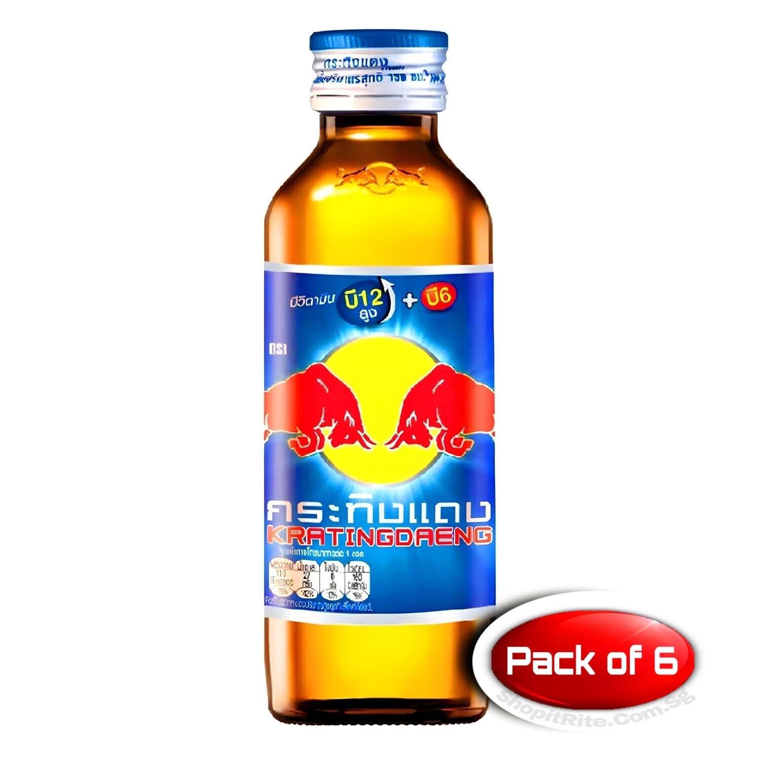 Thai Kratingdaeng Red Bull 150mL 6 Bottles