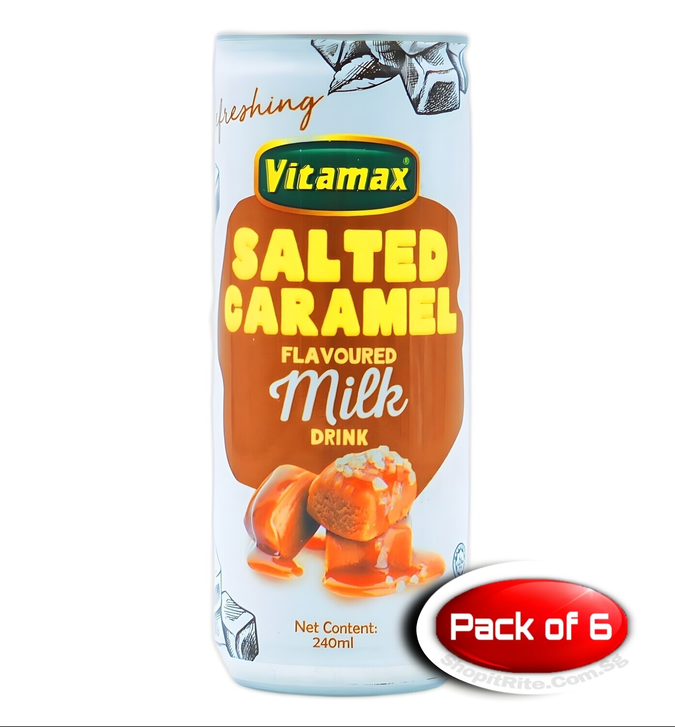 Vitamax salted caramel milk 240mL 6 Cans