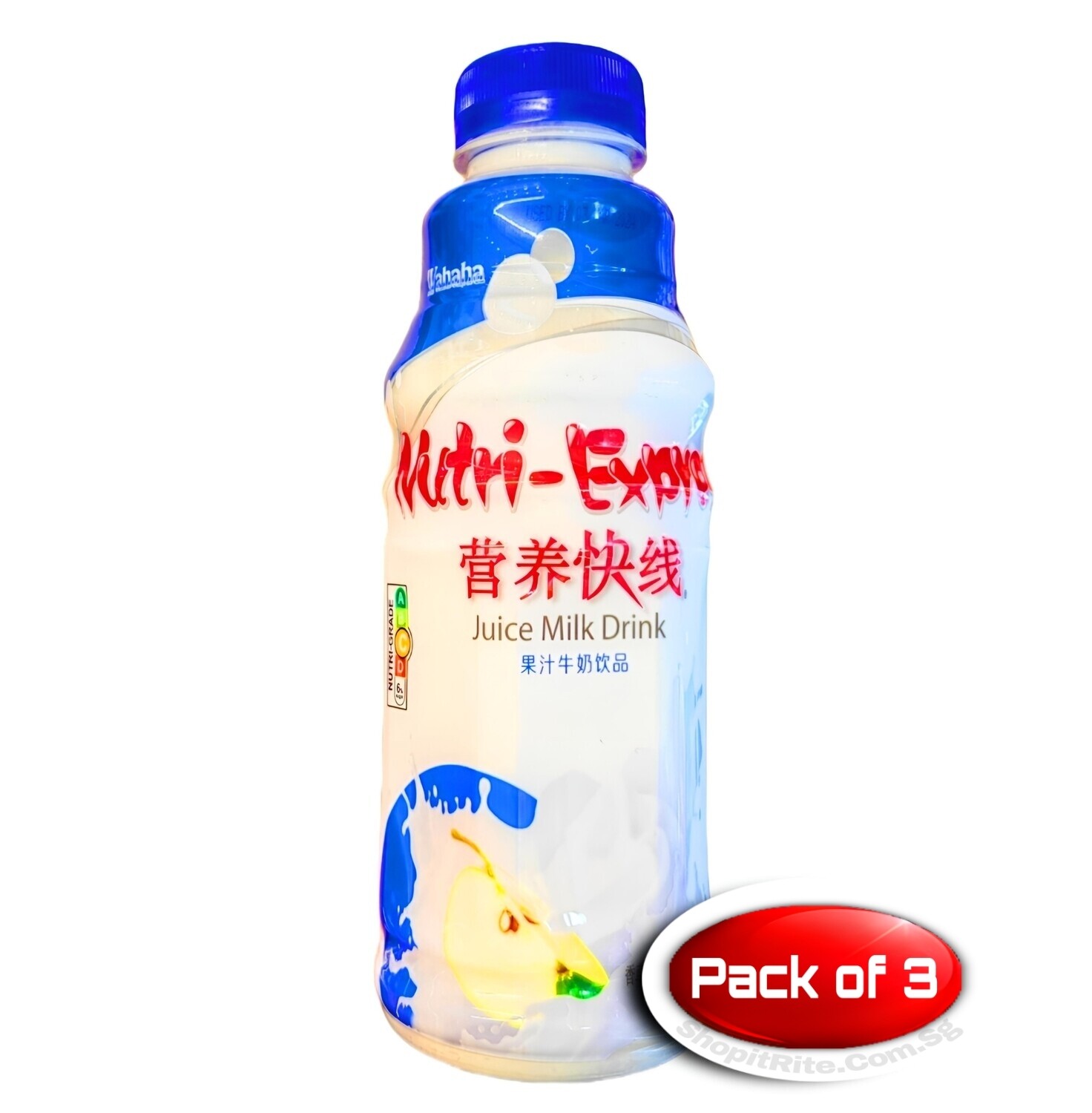 Wahaha Nutri-Express Soft Juice Milk 480mL 3 Bottles