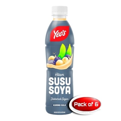 Yeo&#39;s Black Soy Milk 380mL 6 Bottles