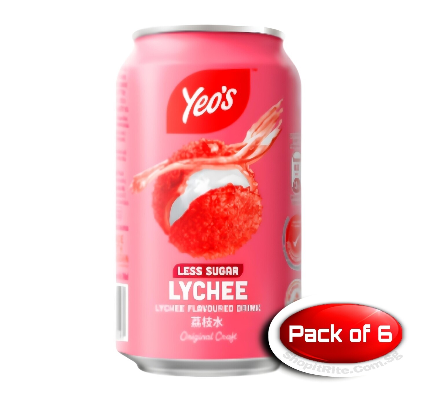 Yeo Lychee Drink 300mL 6 Cans