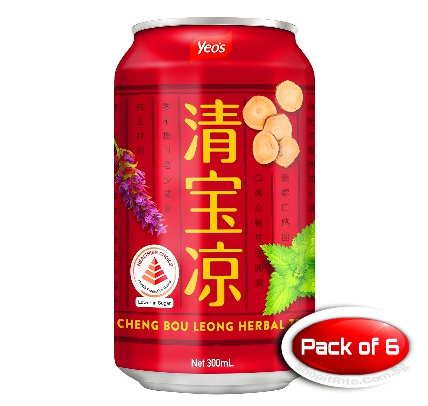 Yeo&#39;s Cheng Bou Leong 300mL 6 Cans