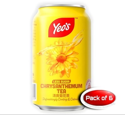 Yeo&#39;s Chrysanthemum Tea 300mL 6 Cans