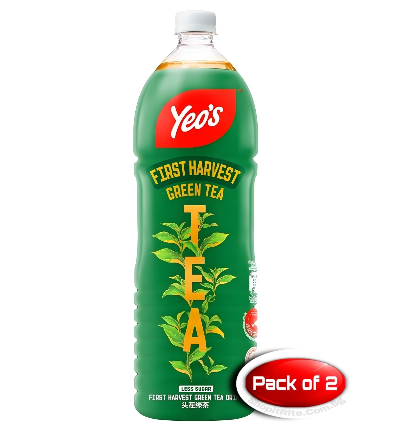 Yeo&#39;s First Harvest Green Tea 1.5L 2 Bottles