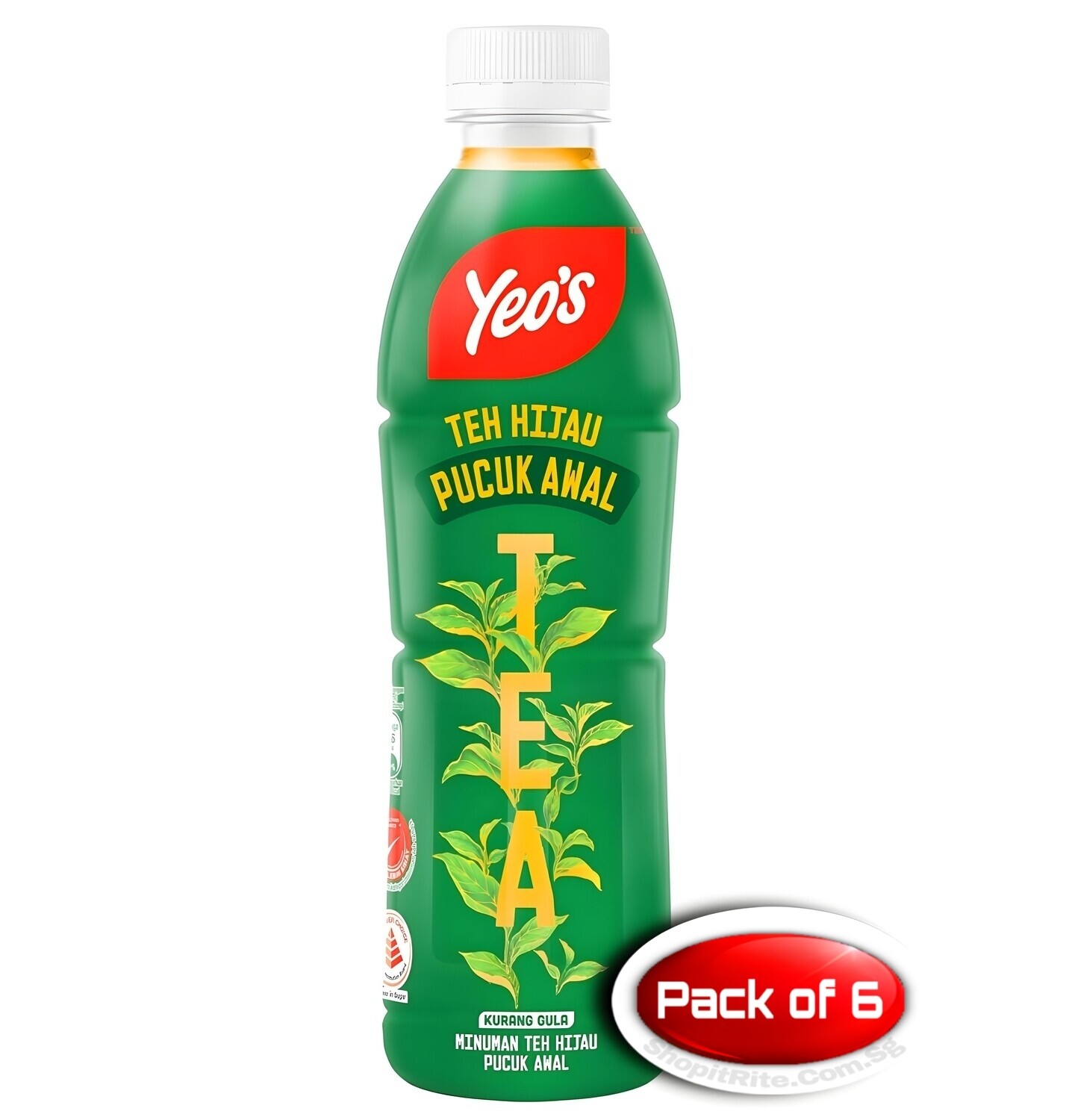 Yeo&#39;s First Harvest Green Tea 380mL 6 Bottles