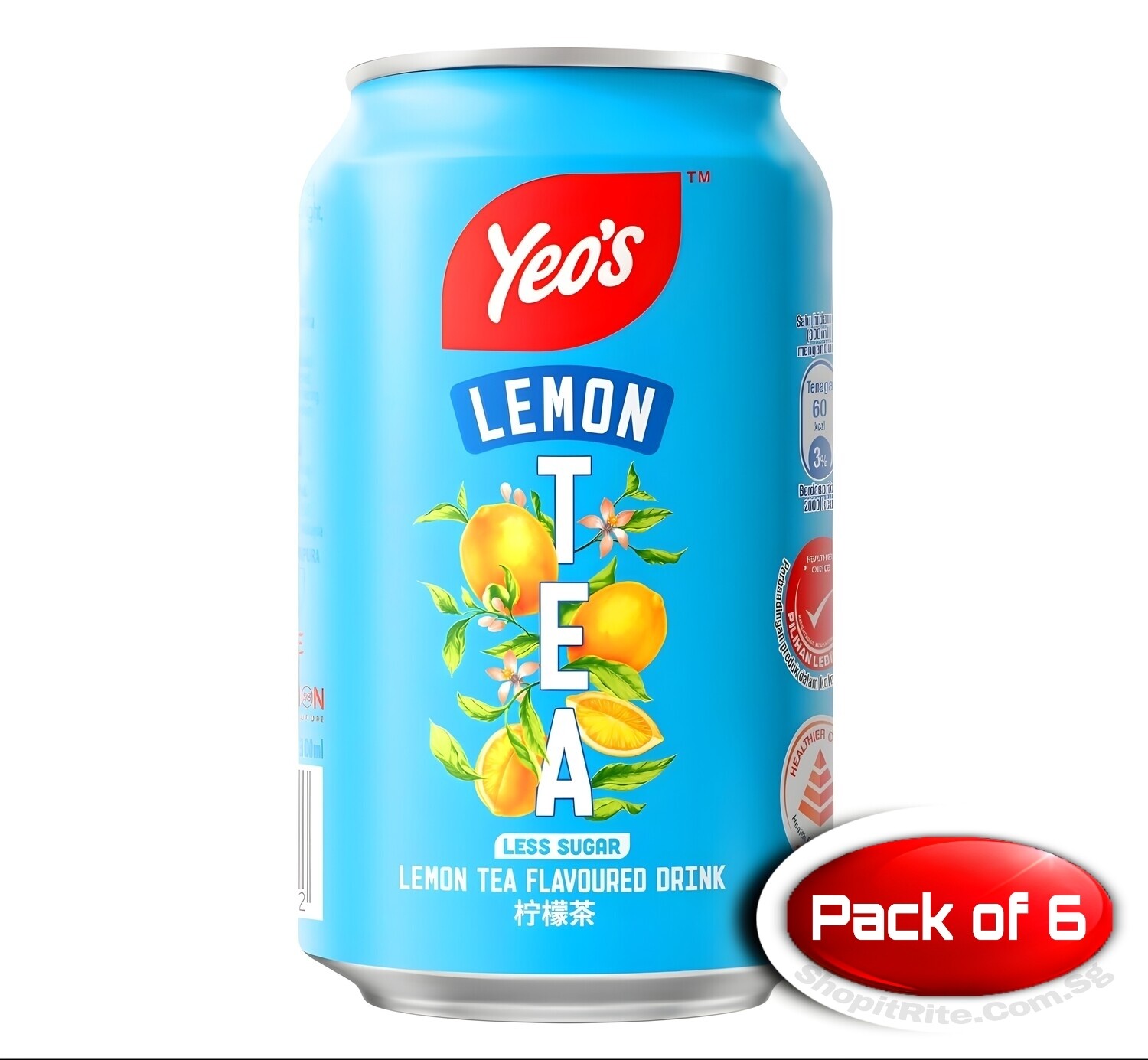 Yeo&#39;s Lemon Tea 300mL 6 Cans