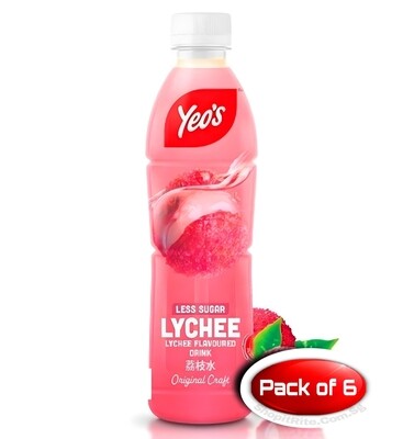 Yeo&#39;s Lychee 380mL 6 Bottles