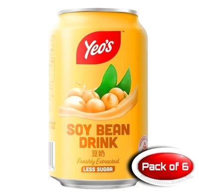 Yeo&#39;s Soy Bean Milk 300mL 6 Cans