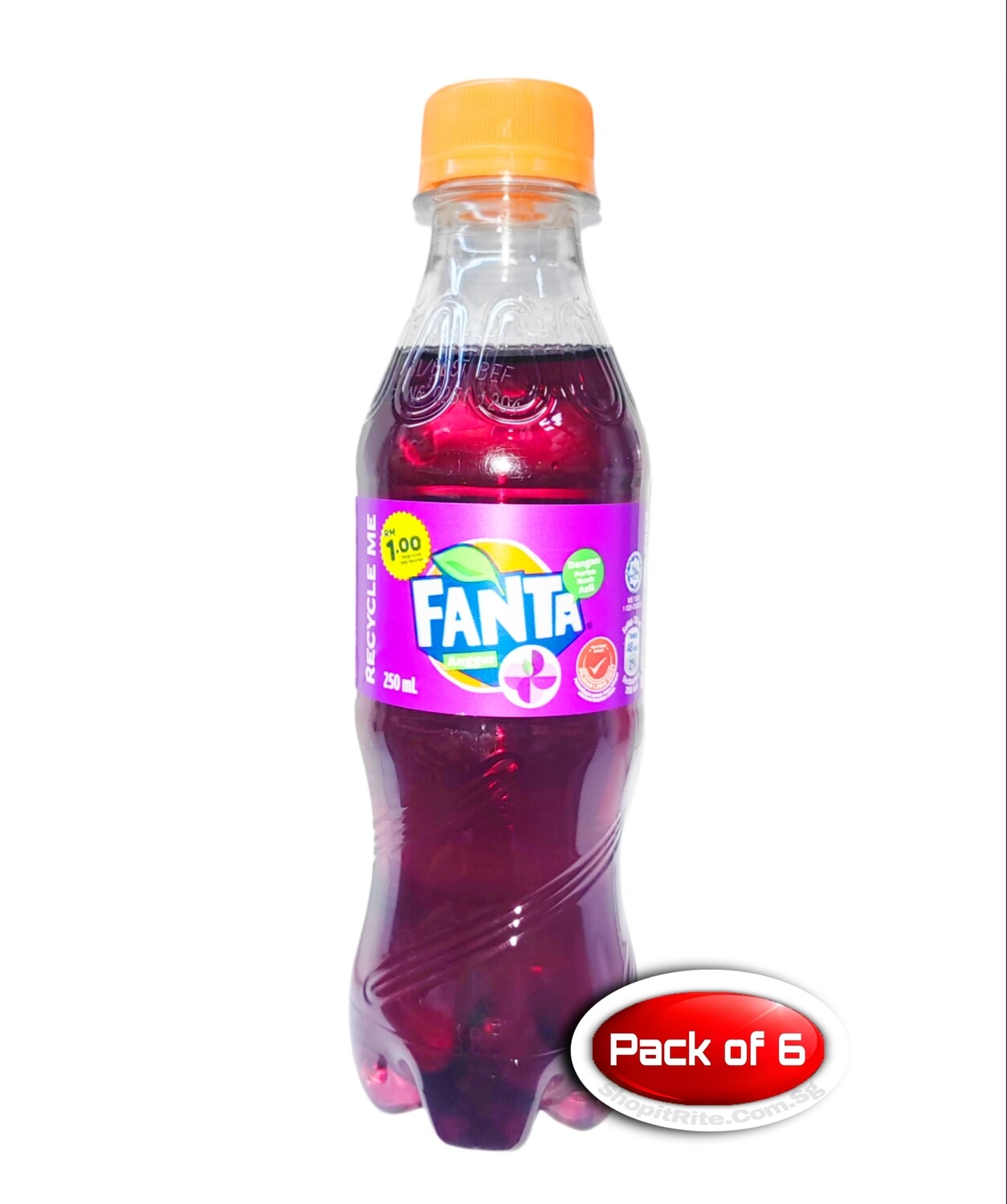 Fanta Grape 250mL 6 Bottles