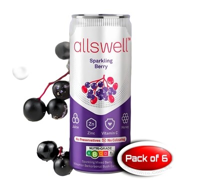 Allswell Sparkling Berry 250mL 6 Cans