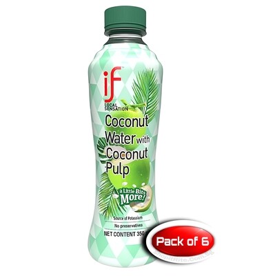 if LOCAL SENSATION Coconut Water with Coconut Pulp 350mL 6 Bottles