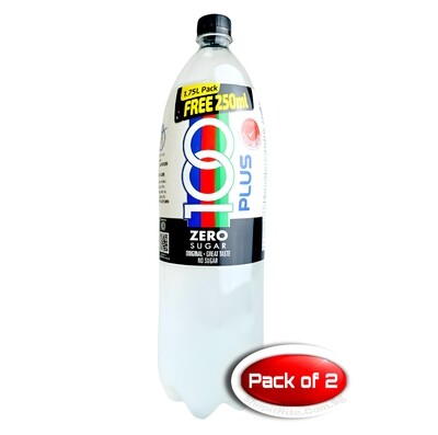 100 PLUS ZERO SUGAR 1.75L 2 Bottles