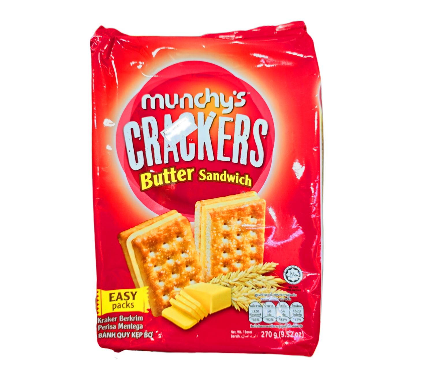 Munchy&#39;s Crackers Sandwich Butter 270g