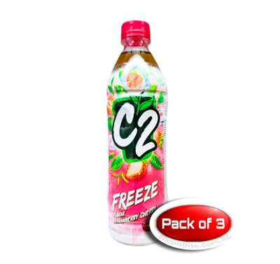 C2 Freeze Strawberry Cherry 455mL 3 Bottles