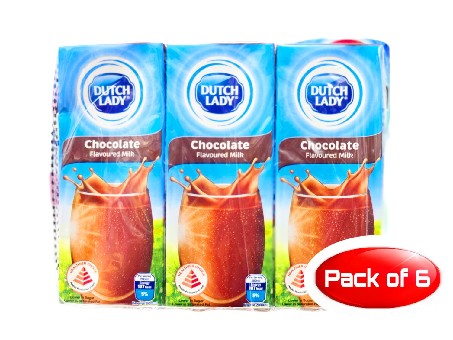 Dutch Lady Chocolate Milk 200mL 6 Pack