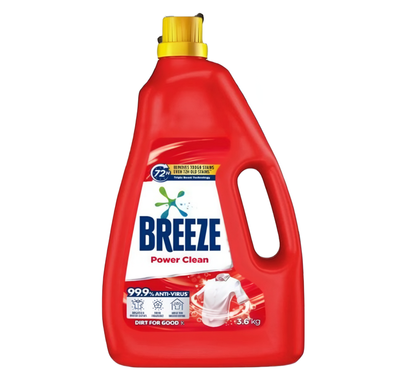 Breeze Liquid Detergent Power Clean 3.6kg