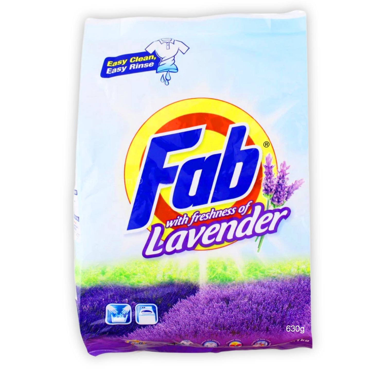 Fab Detergent Powder Lavender 630g