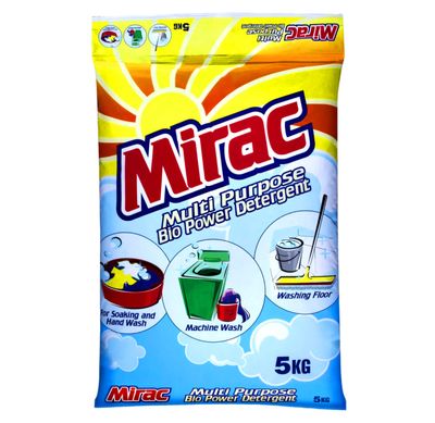 MIRAC MULTI PURPOSE BIO POWDER DETERGENT 5kg