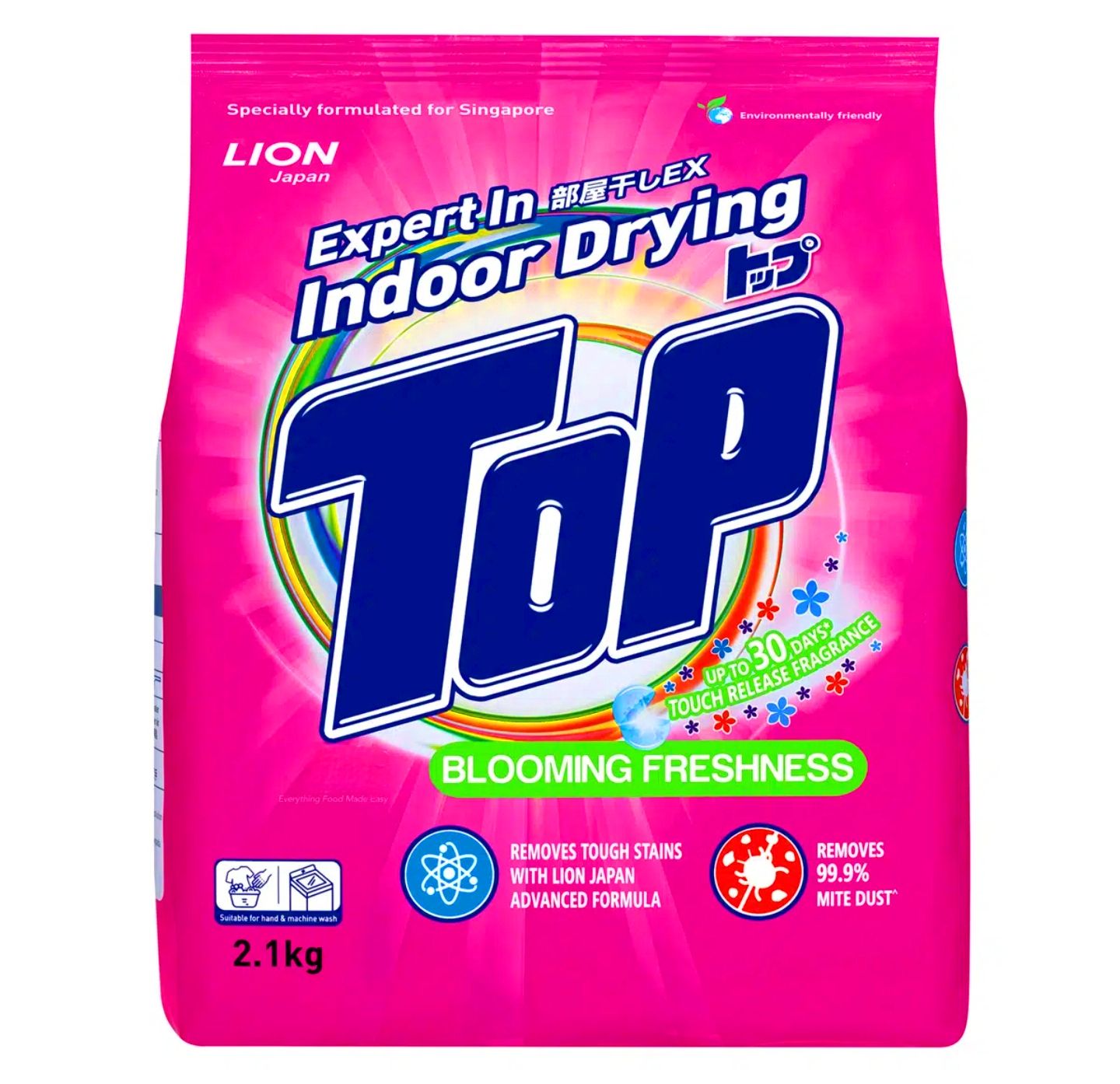 Top Detergent Powder Packet Super Low Suds- Blooming Freshness 2.1k
