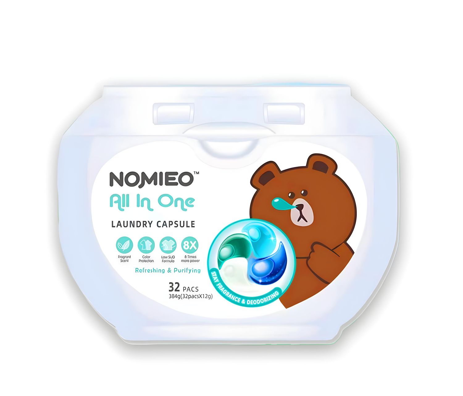 NOMIEO All In One LAUNDRY CAPSULE 384g