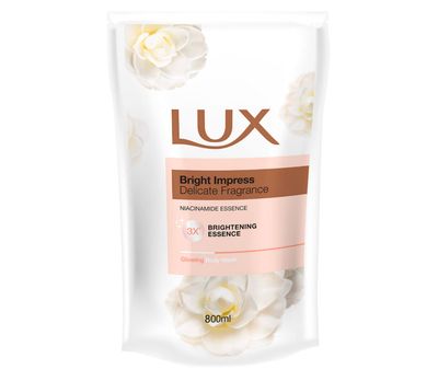 Lux Bright Impress Body Wash Refill - 800mL