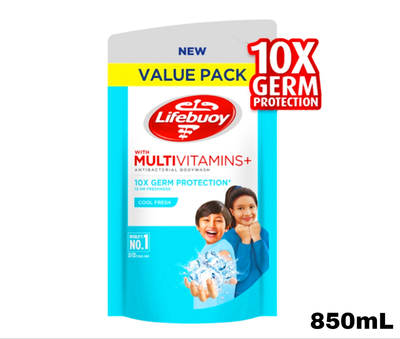 Lifebuoy Antibacterial Body Wash Refill - Cool Fresh 850mL