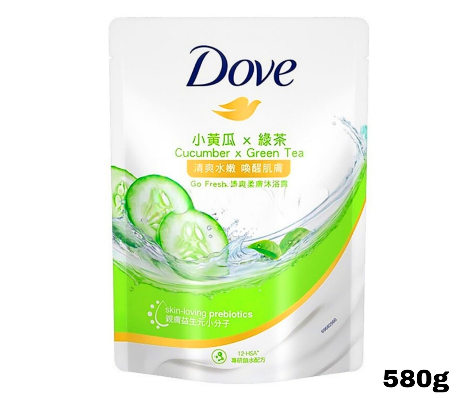 Dove beauty Cucumber x Green Tea 580g