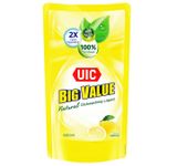 UIC Big Value Natural Dishwashing Liquid Refill - Lemon 600mL